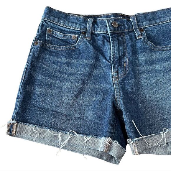 GAP Folded Hem Denim Shorts Sz 26P - Picture 3 of 15
